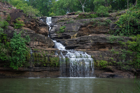 The Pandav Falls is a waterfall in the Panna district in the Indian state of Madhya Pradesh