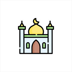 taj mahal vector illustration