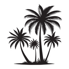 Obraz premium palm tree silhouette