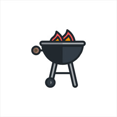 barbecue grill isolated