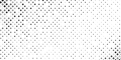 Abstract grunge dotted halftone gradient texture. Vanishing polka dot background. Repeating dots rectangle modern simple abstract art