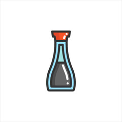 vector illustration of a bottle of wine