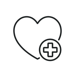Healthcare thin line icons. Editable stroke and Perfect pixel on transparent background