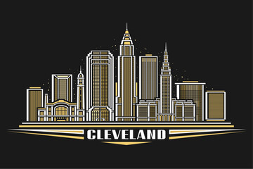 Vector illustration of Cleveland