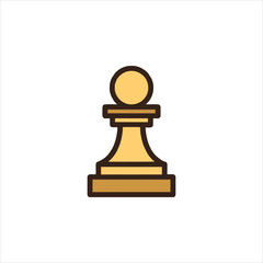 chess pawn vector illustration