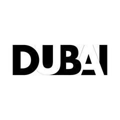 Creative Dubai Typography creative logo design, Duba