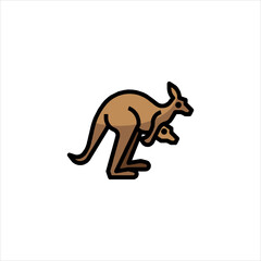 kangaroo vector illustration