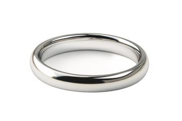 Elegant Polished Wedding Band Ring Jewelry for Marriage Proposal