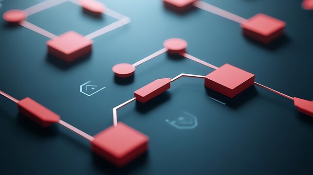 flowchart diagram with arrows indicating business processes