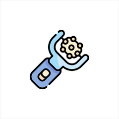 hand holding a magnifying glass