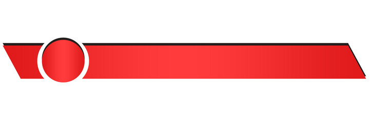 Obraz premium red lower third modern overly 