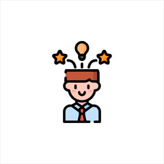 businessman with idea