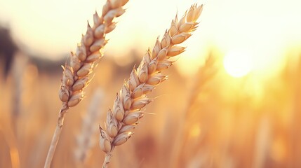 Golden Wheat Field at Sunset