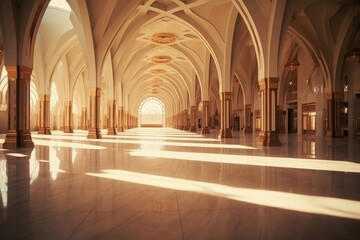 Obraz premium Elegant mosque domes showcasing traditional islamic architectural design and cultural heritage