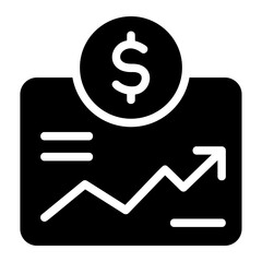 Finance development Solid Icon