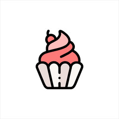 cupcake with cherry