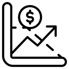 Finance chart Line Icon