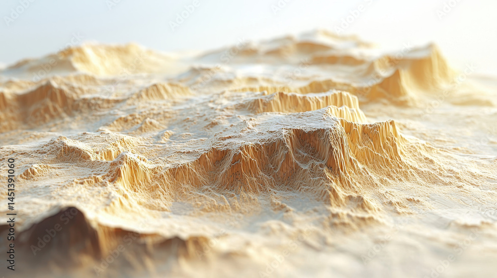 Poster a realistic 4k side angle view of fluid forms in a 3d rendered background showcases abstract flowing
