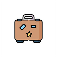 flat icon with shadow vector eps 10