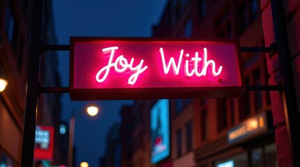 Celebrate world laughter day joyful moments in urban setting neon lights evening vibes