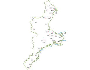 三重県　地図　白　斑点　イラスト