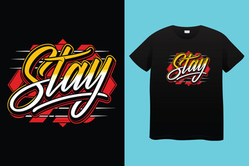 Hustle hard stay humble motivational graffiti typography vector t-shirt design.
