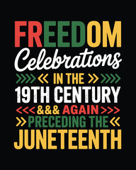 Fototapeta premium Juneteenth T-shirt Design, Hoodie Design, and more uses