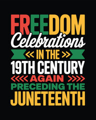 Fototapeta premium Juneteenth T-shirt Design, Hoodie Design, and more uses