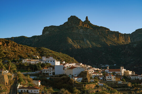 the city of tejeda in gran canaria