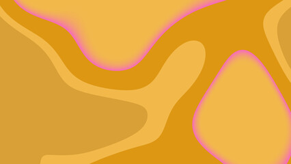 Abstract art with gold pink wavy shapes. Suitable for backgrounds, interior design, social media graphics, and luxury branding projects.