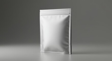 White Pouch with Zipper