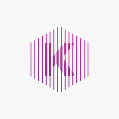 Hexagon Letter K