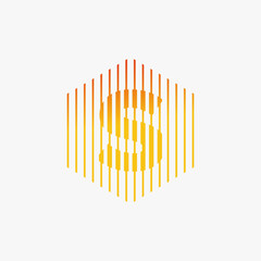 Hexagon Letter S