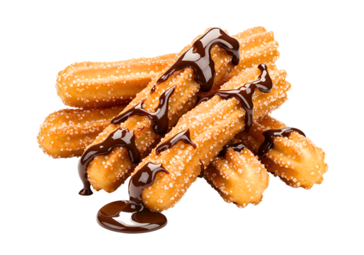 Chocolate-Dipped Churros isolated on transparent background


 - Powered by Adobe