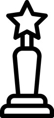 Star icon symbol trophy award