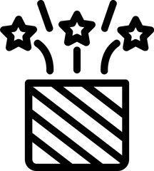 Gift Line vector Icon box