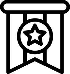 Star icon symbol Illustration medal icon