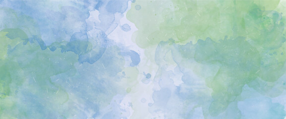 Vector Colorful Beautiful Blue Watercolor Background