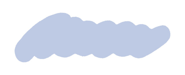 手描きのポップな青色の太い線の落書き - シンプルでおしゃれな文字スペースやあしらいの素材