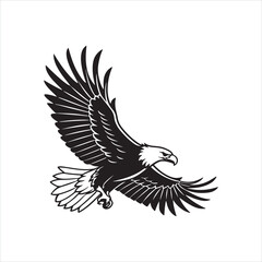 Powerful Eagle Silhouette Clip art