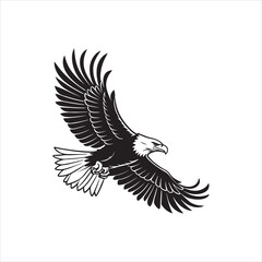 Powerful Eagle Silhouette Clip art