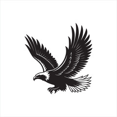 Powerful Eagle Silhouette Clip art