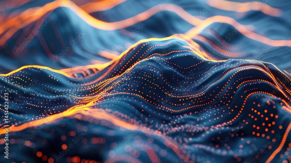 Poster this visually striking image showcases a 3d representation of telecommunication data, featuring vibr