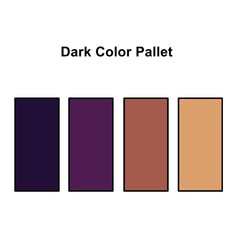 Dark color guide palette catalog collection for designer and artist.