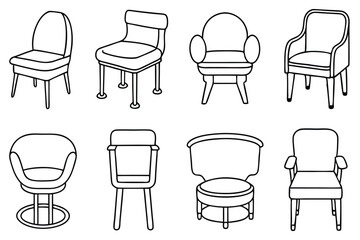 Chairs Line Art icon