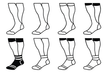 Compression stocking circulation boost Line art