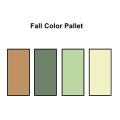 Fall color guide palette catalog collection for designer and artist.