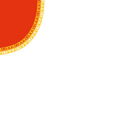 Corner Pattern Shape Decoration