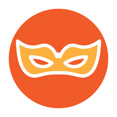 Rio Carnival Vector Glyph Two Colors Icon Design