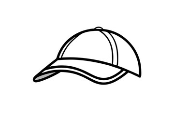Golf Cap silhouette vector illustration